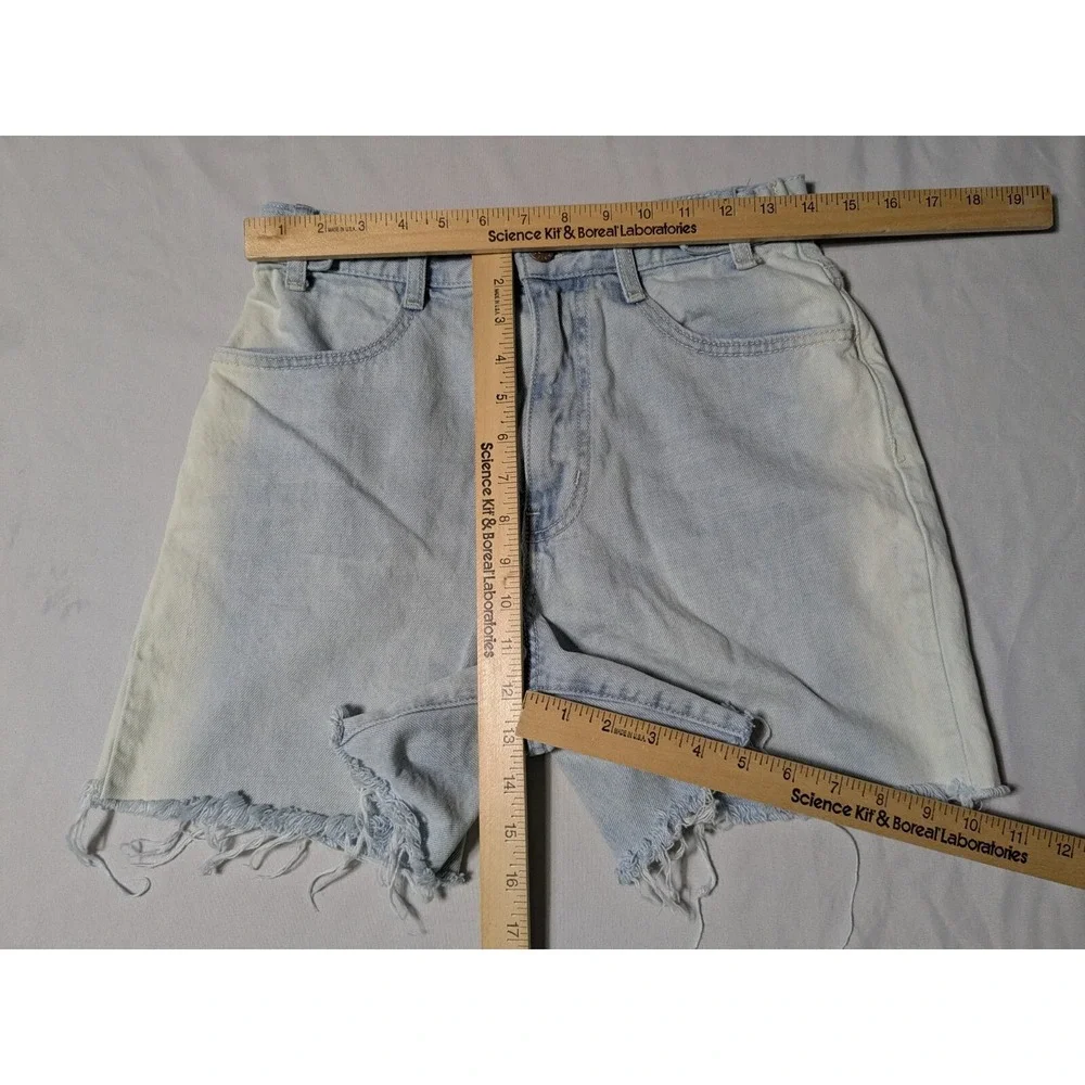 BDG URBAN OUTFITTER LONG LINE‎ CARPENTER Women Size 27 Blue Dyed Denim Shorts